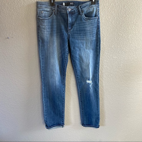 KUT FROM THE KLOTH Catherine Boyfriends Jeans distressed size 4 - Picture 2 of 12